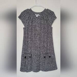 Style & Co. Cable Knit Mini Dress - Medium - Short Sleeve Grey Marl w/ Pockets